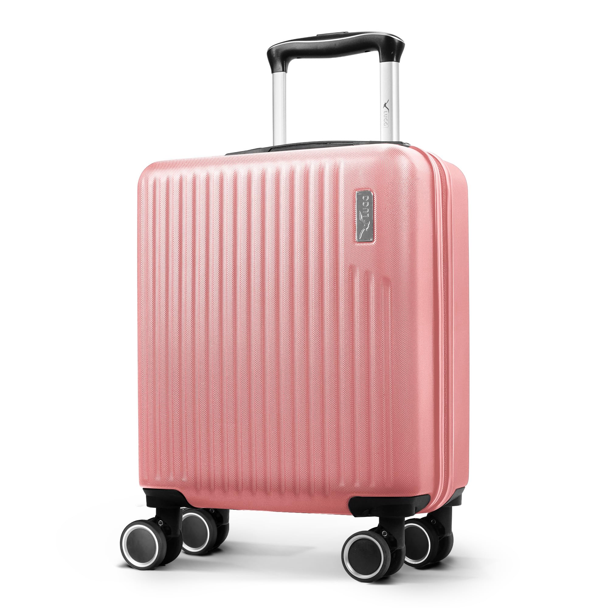 LUGG 15 Inch Vacay Cabin Case - 45x36x20 cm, Airline Approved Carry On Suitcase, ABS Lightweight Suitcase, Water Resistant Hard Suit Case with 360° Spinner Wheels, Carry On Bag with TSA Indent Lock
