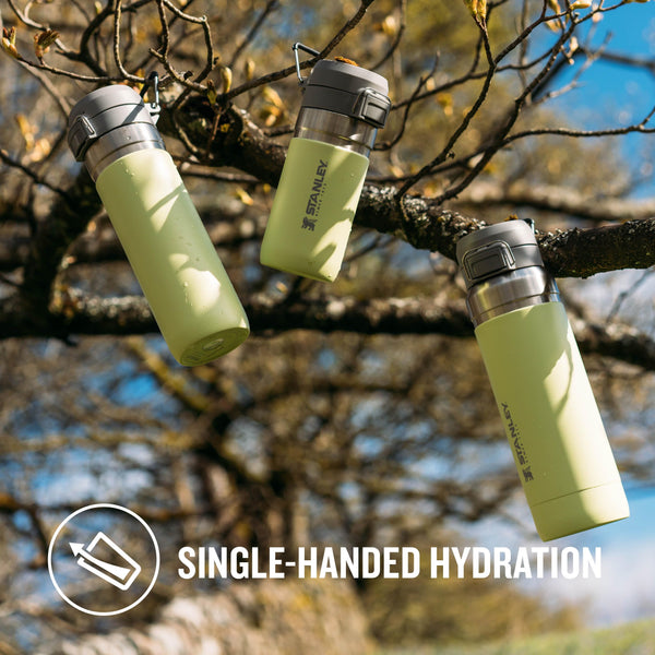 STANLEY Quick Flip Stainless Steel Water Bottle 0.47L - Keeps Cold For 7 Hours - Leakproof - BPA-Free Thermal Flask - Dishwasher Safe - Cup Holder Compatible