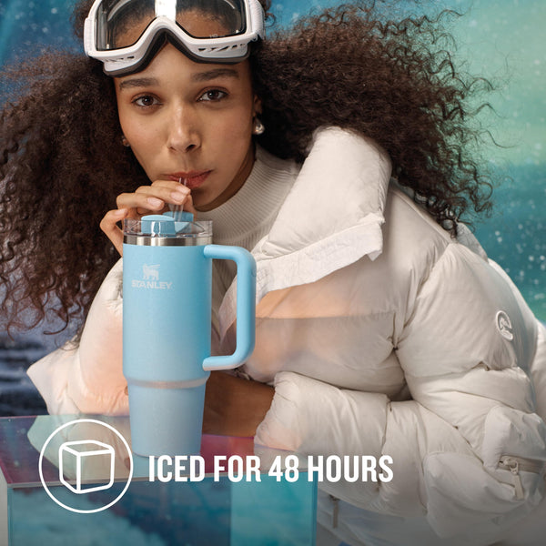 STANLEY Quencher H2.0 Flowstate Tumbler 1.2L - Cold for 11 Hours - Iced for 48 Hours - Metal Water Bottle with Straw, Handle and Lid - Dishwasher Safe - Travel Mug for Cold Drinks