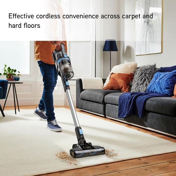 Vax Pace Plus Cordless Vacuum Cleaner, Lightweight 3.1kg, 40 Minute Runtime, Boost Mode, Captures up to 99% of Particles, Crevice & Stair Tools, CLSV-PAKA, Blue