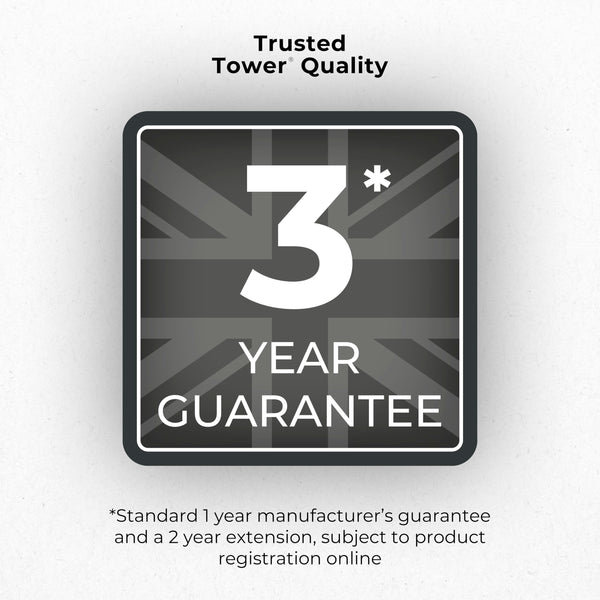 Tower T17190GRP Vortx XL Dual Stack Air Fryer with Digital Control Panel, Space Saving Design, 6 Preset Cooking Modes, Match Cook & Smart Finish Functions, 2460W, 11L, Graphite with Chrome Trim