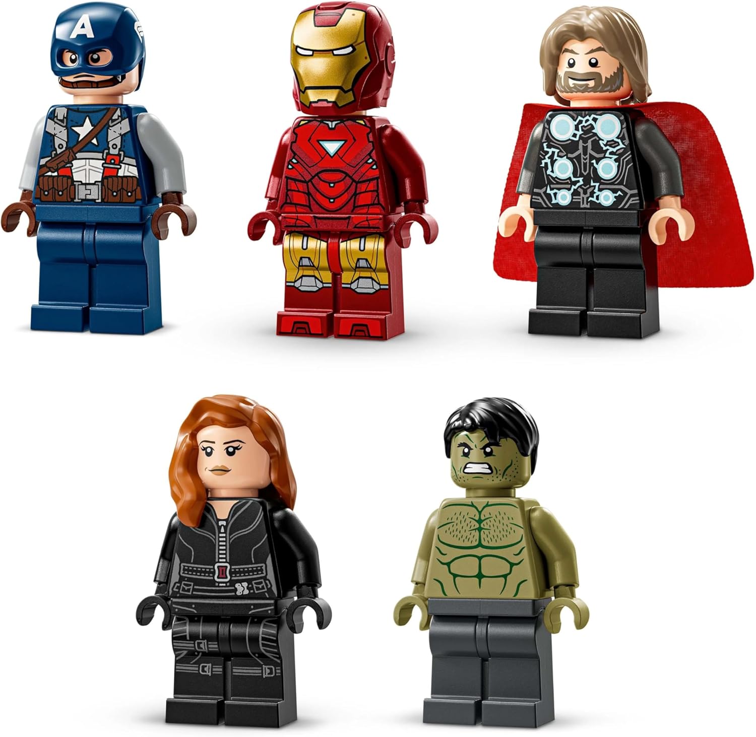 LEGO Marvel: MARVEL Logo & Minifigures - Super-Hero Building Toy with 5 Characters incl. Iron Man, Thor, Black Widow & Hulk - Avengers Gift for 12+ Year Old Boys, Girls & Teens 76313