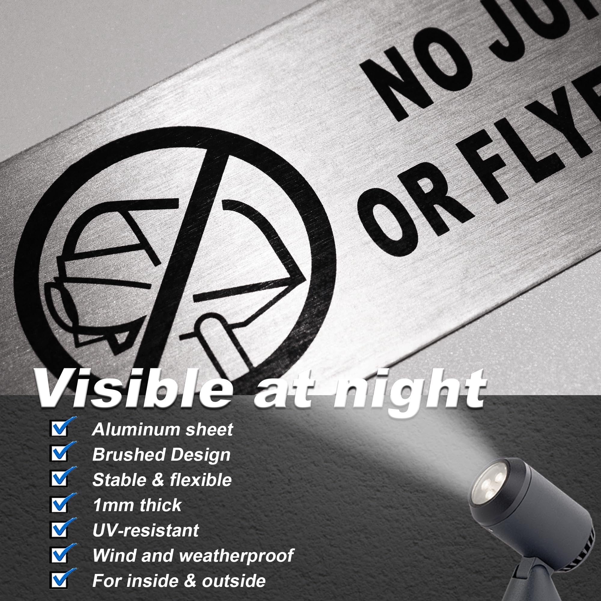 TAKULA Pre-drilled CCTV Sign - 15 * 15cm Aluminium Brushed Metal Sign - 24 HR Outdoor Waterproof, UV Resistant, Durable | Pack of 1