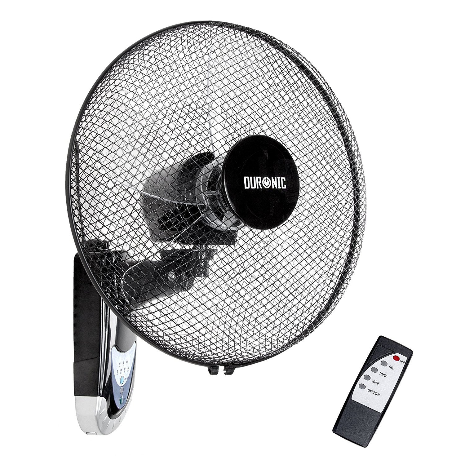 Duronic Wall Fan FN55 Wall Mounted with Remote Control | 16 Inch Head | Timer Function | Cooling for Summer in The Home | Office