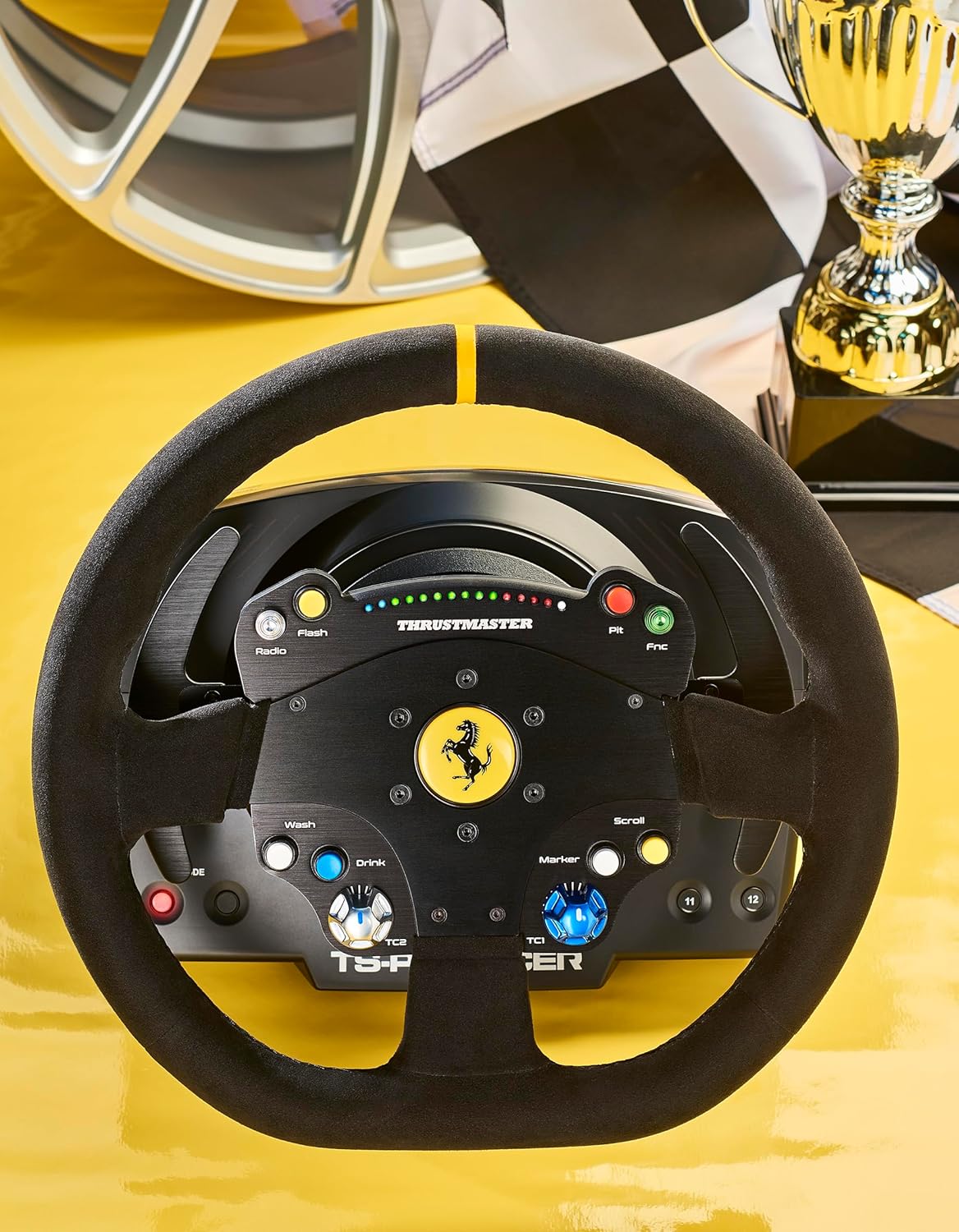 Thrustmaster TS-PC Racer Ferrari 488 Challenge Edition - High-Performance Racing Wheel with Force Feedback for PC