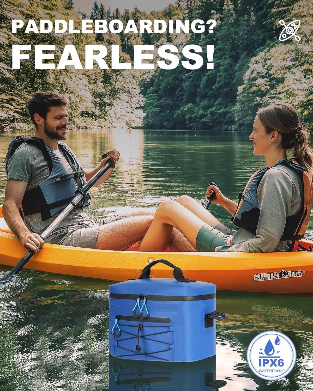 YULEEE 7/15/20L Insulated Cooler Bag - Large Multi-Functional Picnic Lunch Bag for Men & Women,Waterproof Leakproof Perfect for Beach, Family,Travel, Camping, Work,BBQ,and Outdoor Activities