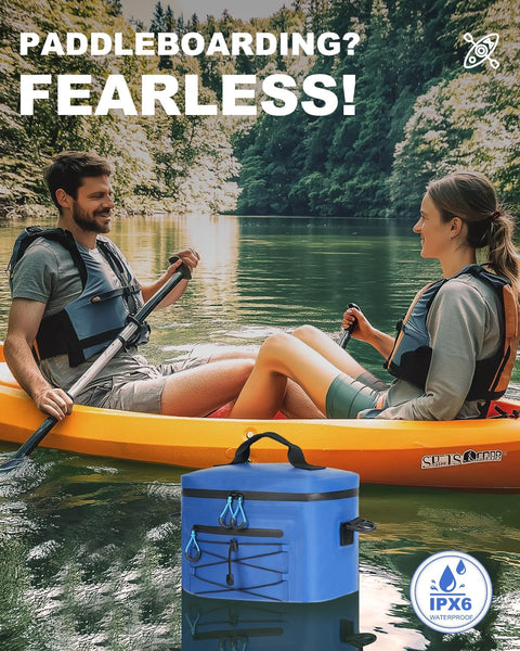 YULEEE 7/15/20L Insulated Cooler Bag - Large Multi-Functional Picnic Lunch Bag for Men & Women,Waterproof Leakproof Perfect for Beach, Family,Travel, Camping, Work,BBQ,and Outdoor Activities