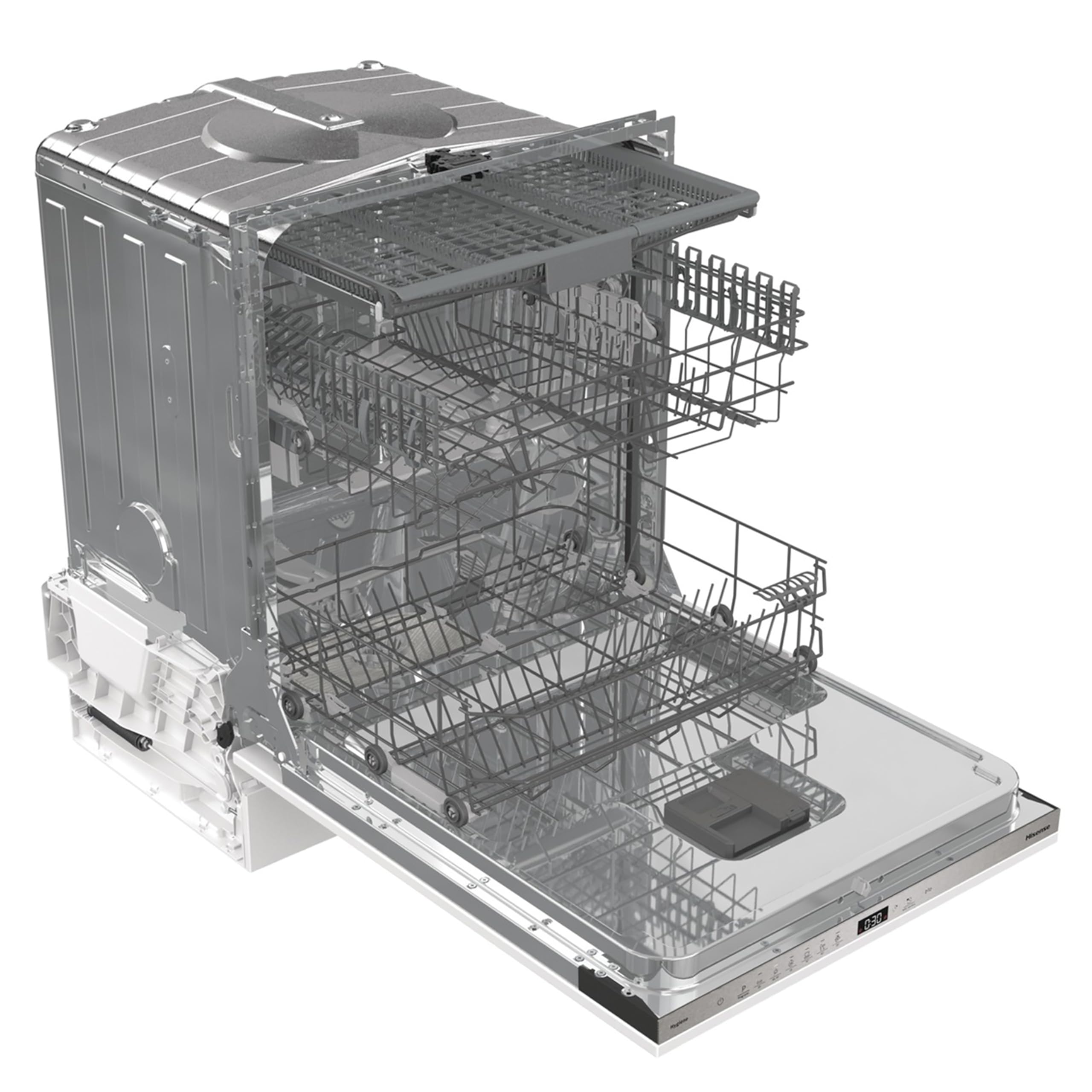 Hisense HS622E90WUK Freestanding Standard Dishwasher 85cm High - E Rated, White, 24 x 23 x 33 inches (L x W x H) [Energy Class E]