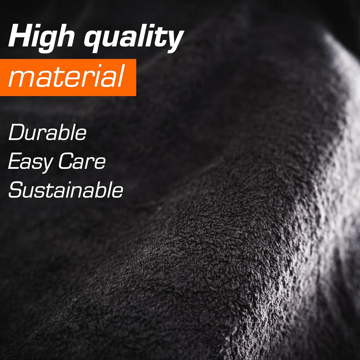 Upgrade4cars 2 x Terry Cloth Car Seat Cover Universal in Black | Anti Sweat Towel Seat Protector perfect for Summer & Sport