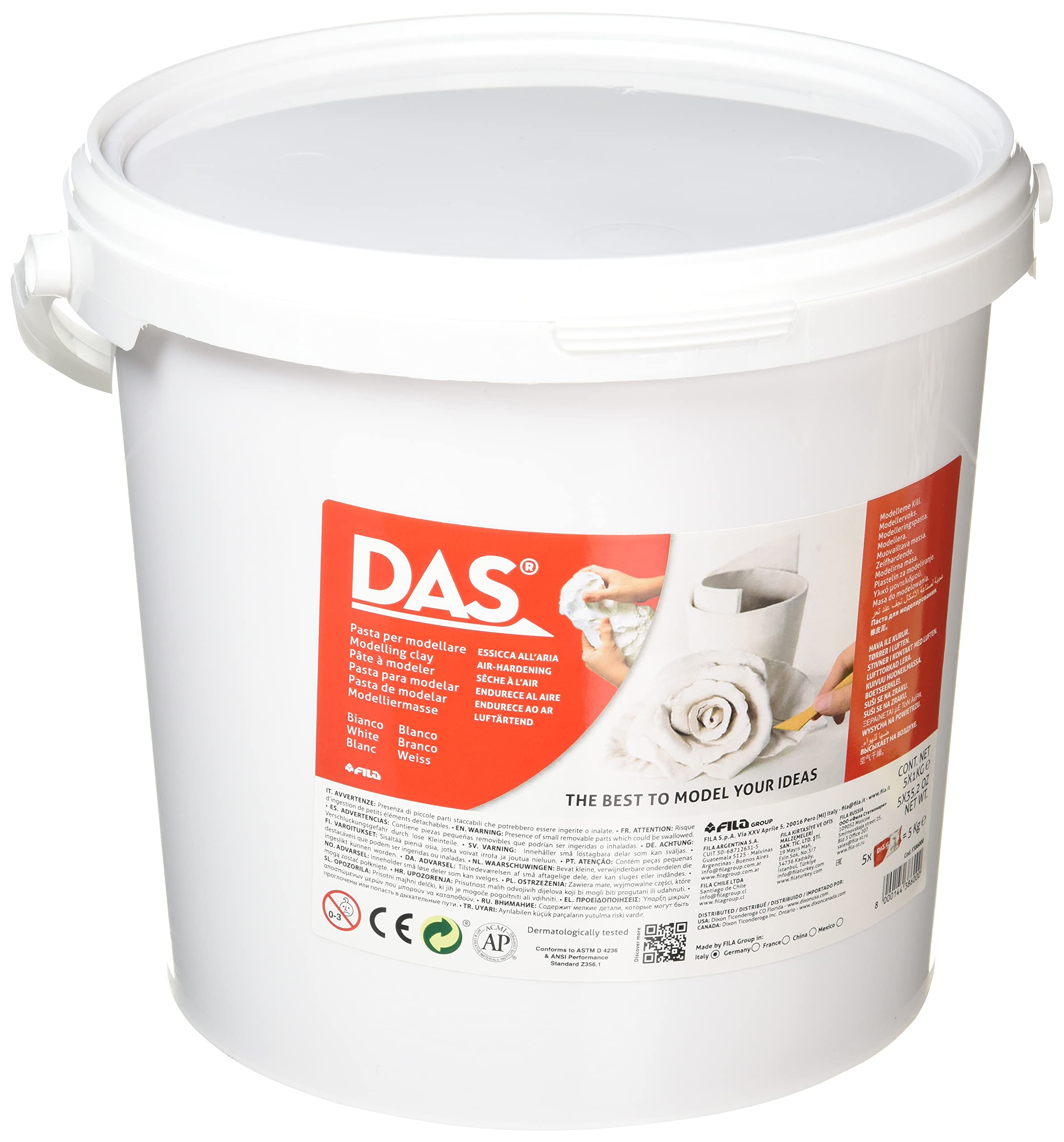 DAS Terracotta Air-Hardening 500g Modelling Clay, For Professionals & Hobbyists