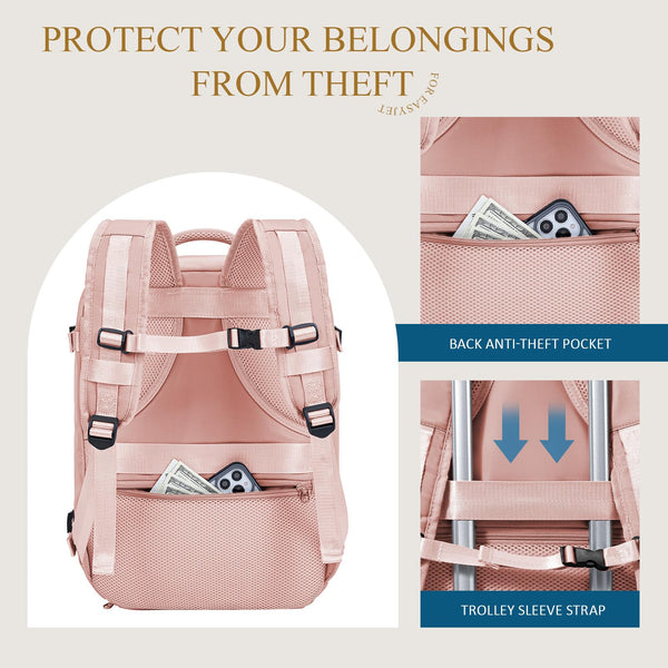 Cabin Bag 45x36x20 for New Easyjet, Underseat Cabin Luggage Bags Carry on Travel Backpack Cabin Size for Airplanes, 30L Hand Luggage Suitcase Water Resistant Laptop Backpacks Black