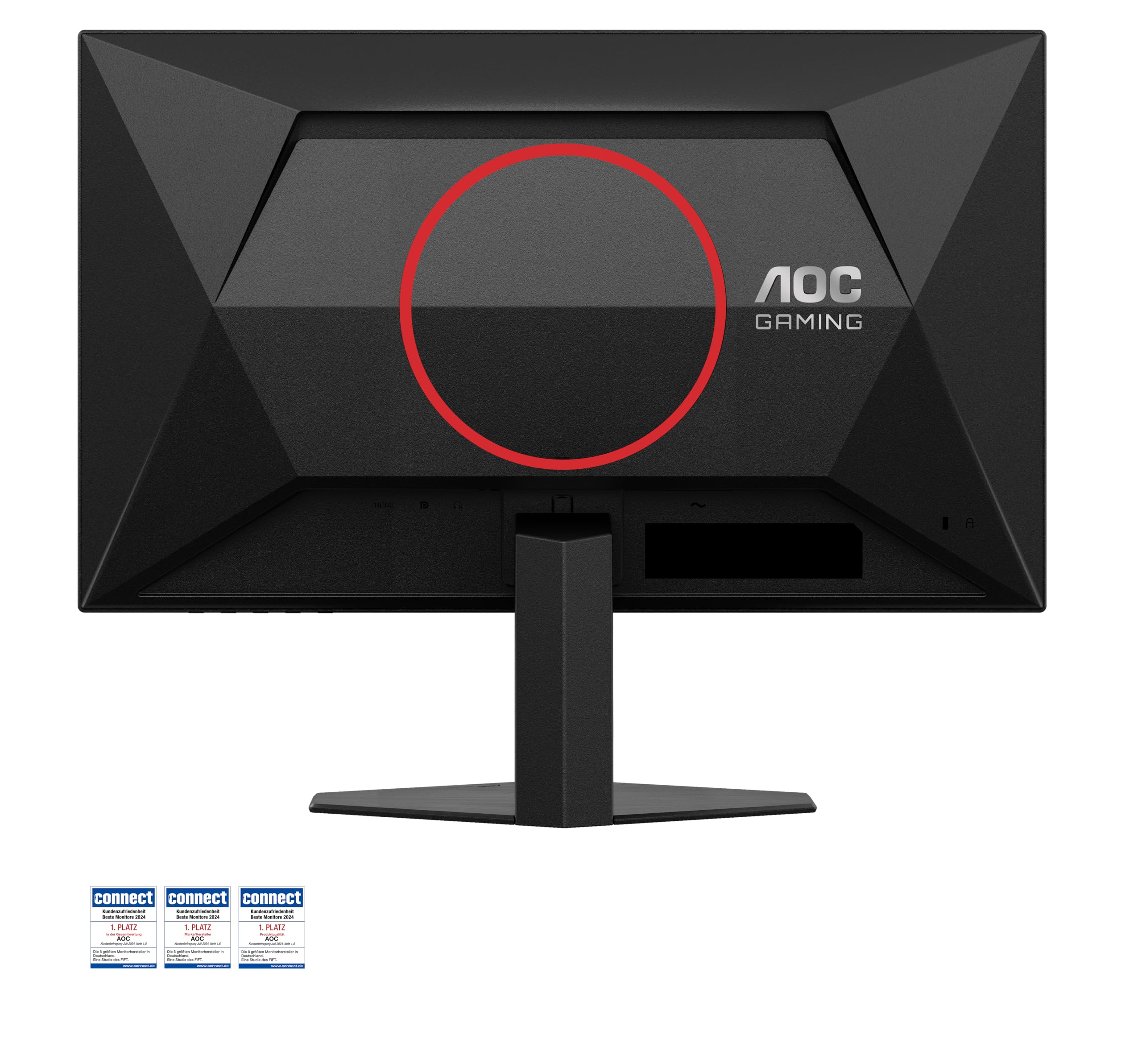 AOC Gaming 25G3ZM/BK - 24.5" 240Hz FHD Monitor, 0.5ms MPRT, FreeSync Premium (1920x1080, HDMI 2.0 x 2, DisplayPort 1.2 x 1, Headphone out (3.5mm)) black/red
