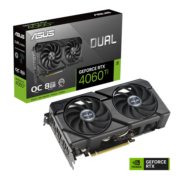 ASUS GeForce RTX 3050 6G DUAL OC Gaming Graphics Card - 1537MHz Boost Clock, GDDR6, PCIe Gen 4, DLSS 2, 3 x DP v1.4a, 1 x HDMI 2.1 (Supports 4K)