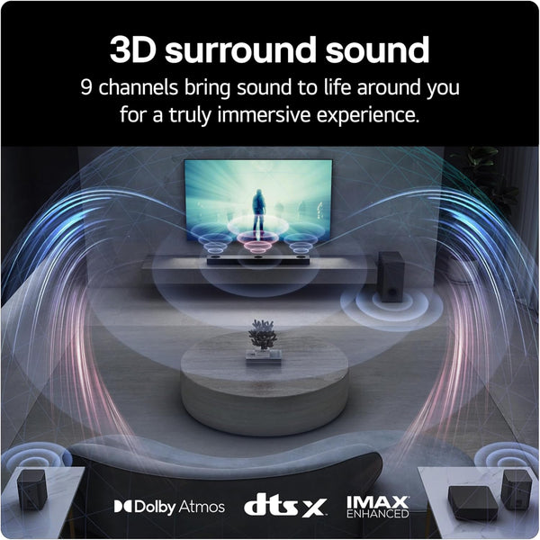 LG S80QR Bluetooth Soundbar for TV with Dolby Atmos & Wireless Subwoofer 5.1.3 channel