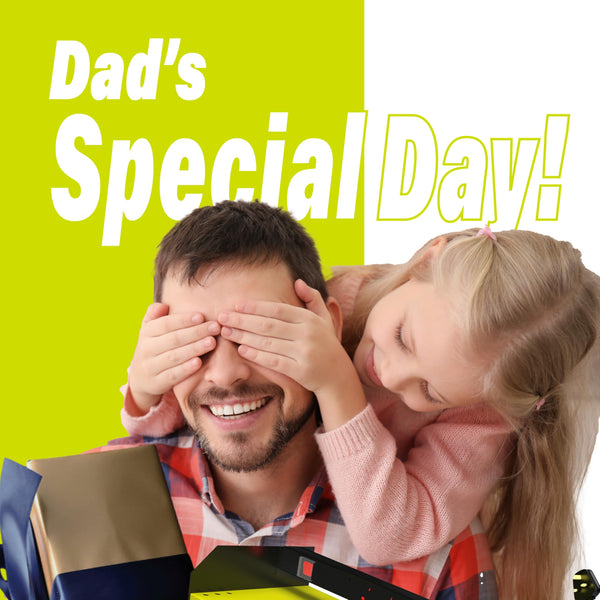 Toolganize Power Tool Organiser, Storage Rack with Power Strip Charging Station, Heavy-Duty for Workshop & Garage Tools - 4 Slot, Milwaukee Red.