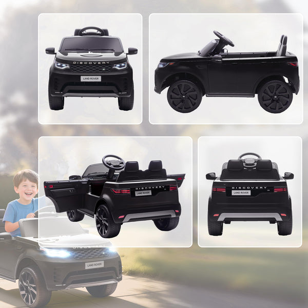 AIYAPLAY Land Rover Discovery Licensed 12V Electric Car for Kids, Ride on SUV with Remote Control, 4 Wheel Suspension System, Slow Start, LED Lights, Music, for 3-6 Years Old, Khaki