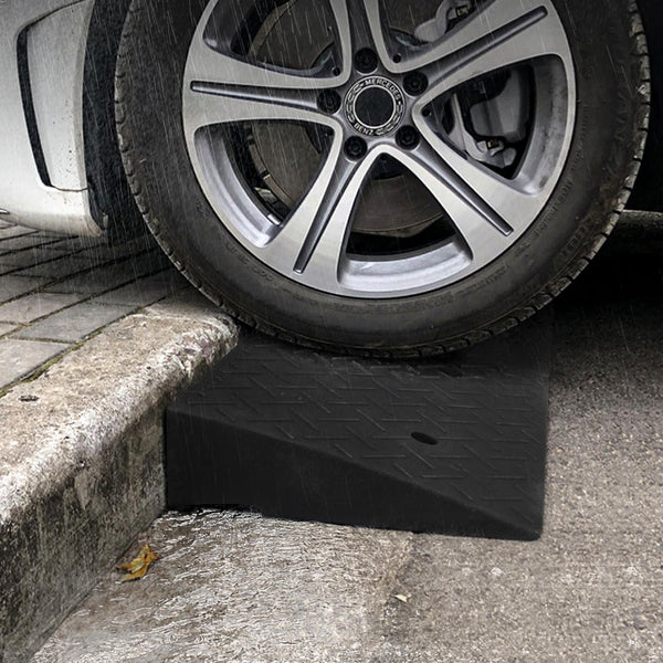 DKIEI Car Ramps, 5 Tons Heavy Duty Kerb Ramps, 2 Pieces of Portable Curb Ramp for Car, Motorhome, Automotive Lifting, 90x30x23cm, Black