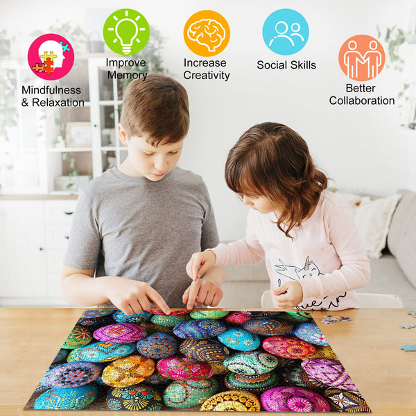 HUADADA Jigsaw Puzzles for Adults 1000 Piece Jigsaw Puzzles for Adults,JigsawPuzzle 1000 Pieces for Adults Challenging Puzzle Games ?Northern Lights in Norway