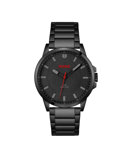 HUGO Analogue Quartz Watch for Men Collection #First - Available with Stainless Steel Bracelet or Leather Strap