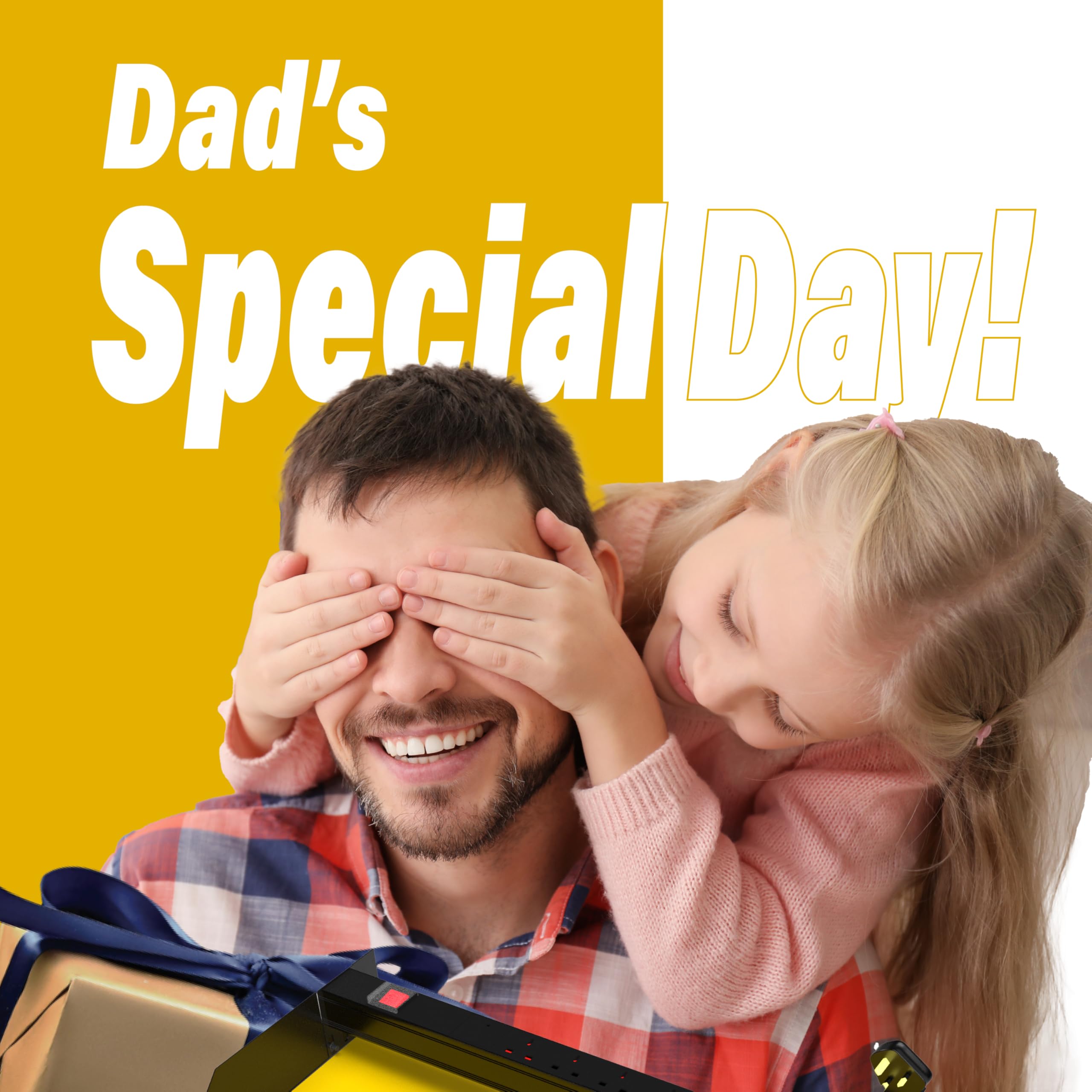 Toolganize Power Tool Organiser, Storage Rack with Power Strip Charging Station, Heavy-Duty for Workshop & Garage Tools - 4 Slot, Milwaukee Red.