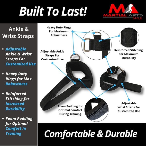 Boxing Bands, Boxing Resistance Bands, Full Body Resistance Band, MMA Training Equipment, Boxing Equipment, Punching Bands, 150 lbs Bands For Home