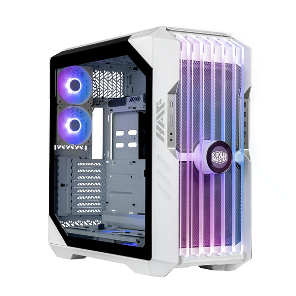 Cooler Master HAF 700 PC Case - Full-Tower, E-ATX Compatible, 5 x Pre-Installed Fans, Rotatable Radiator Bracket, TG Side Panel, Tool-Free Design, ARGB Controller Included