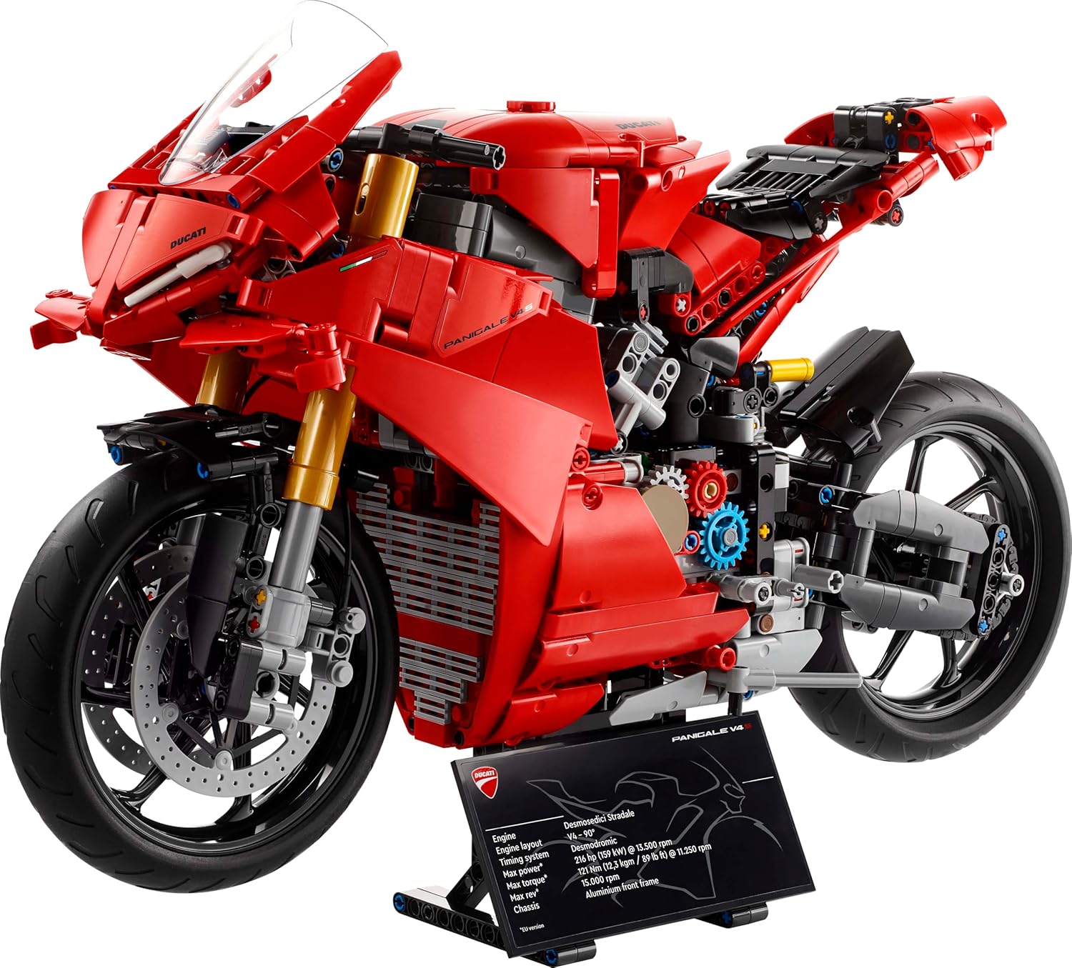 LEGO Technic Ducati Panigale V4 S Motorcycle Model - Building Sets for Adults, Men & Women Aged 18+ - Gifts for Motorbike Fans - 42202