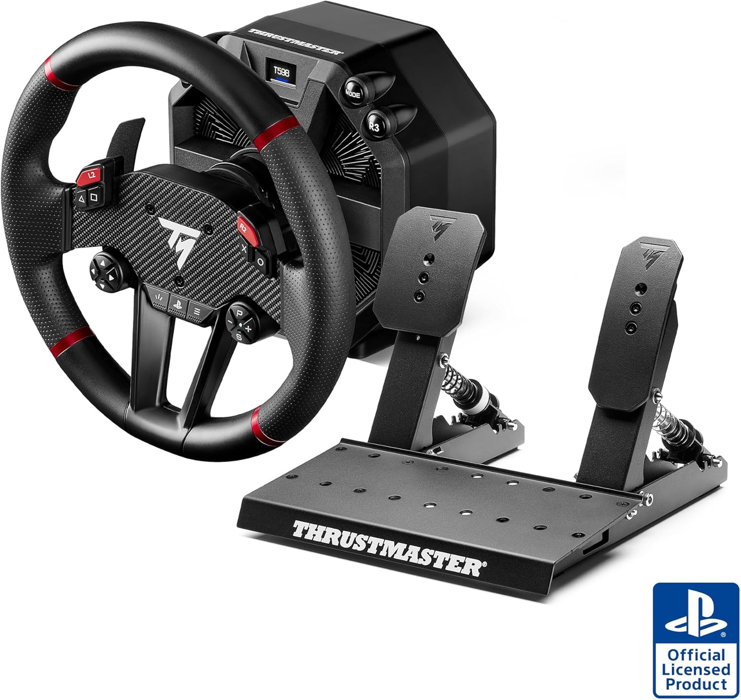 Thrustmaster T598, Direct Axial Drive Force Feedback Racing Wheel for PS5, PS4, PC