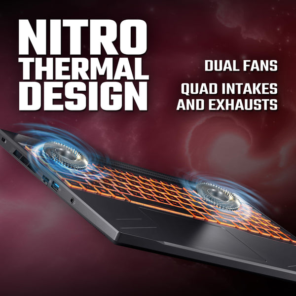 Acer Nitro V16 ANV16-41 Gaming Laptop - AMD Ryzen 7 8845HS, 16GB, 1TB SSD, NVIDIA GeForce RTX 4060, 16" WUXGA 165Hz, Windows 11 , Black