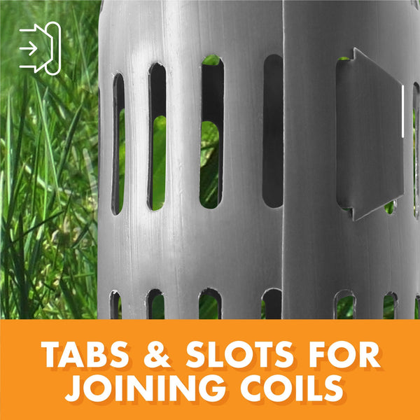 EASYFLEX Plastic Tree Trunk Protectors, 12 Count, Grey