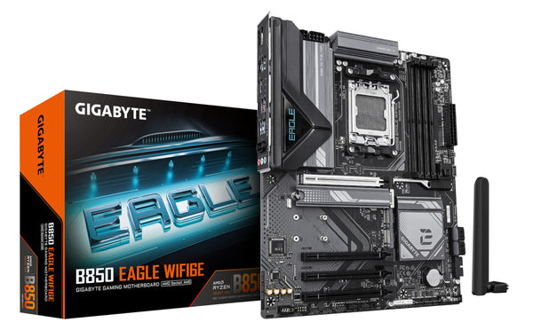 GIGABYTE B850 AORUS ELITE WIFI7 Motherboard - AMD Ryzen 9000 Series CPUs, 14+2+2 Phases Digital VRM, up to 8200MHz DDR5 (OC), 1xPCIe 5.0 + 2xPCIe 4.0 M.2, 2.5 LAN, WIFI 7, USB 3.2 Gen 2x2