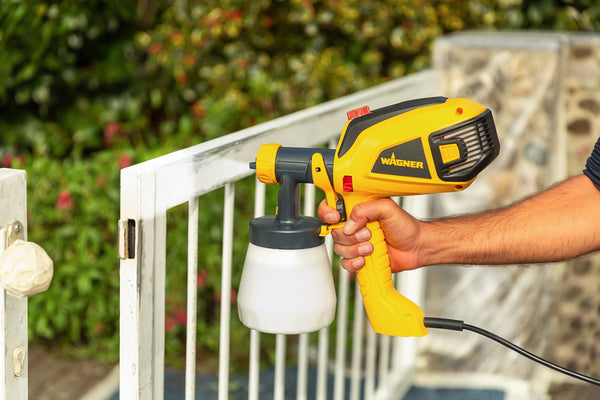 WAGNER Universal Sprayer W 690 FLEXiO - Electric Paint Sprayer for dispersion/latex paints, varnishes & glazes - interior and exterior usage, 15m²-6 min, 1800 ml/800 ml capacity, 630 W, 3.5 m hose