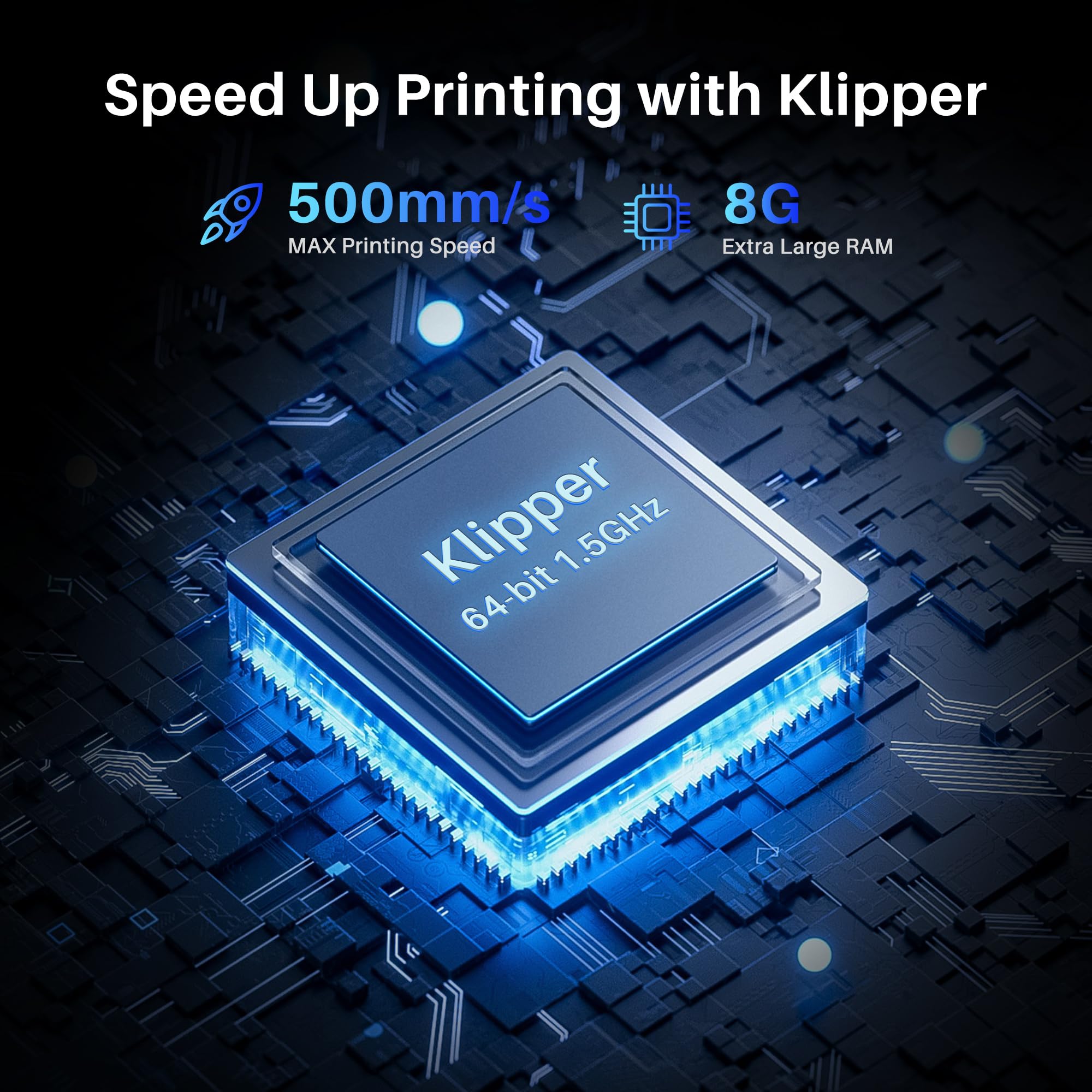 ELEGOO Neptune 4 3D Printer, 500mm/s High-Speed Fast FDM Printer with Klipper Firmware, Auto Leveling and Direct Extruder, Easy Assembly for Beginners, 225x225x265mm Printing Size