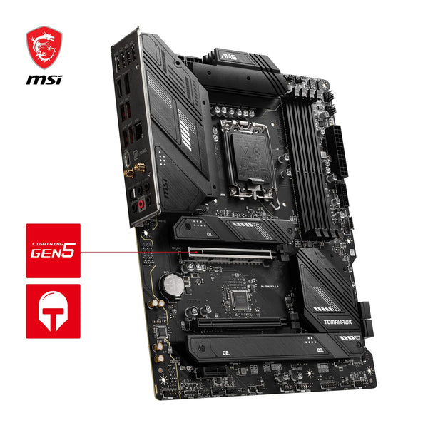 MSI B760 GAMING PLUS WIFI DDR4 Motherboard, ATX - Supports Intel 14th, 13th & 12th Gen Core Processors, LGA 1700 - DDR4 Memory Boost 5333+MHz/OC, 1x PCIe 4.0 x16, 2 x M.2 Gen4, 2.5G LAN, Wi-Fi 6E
