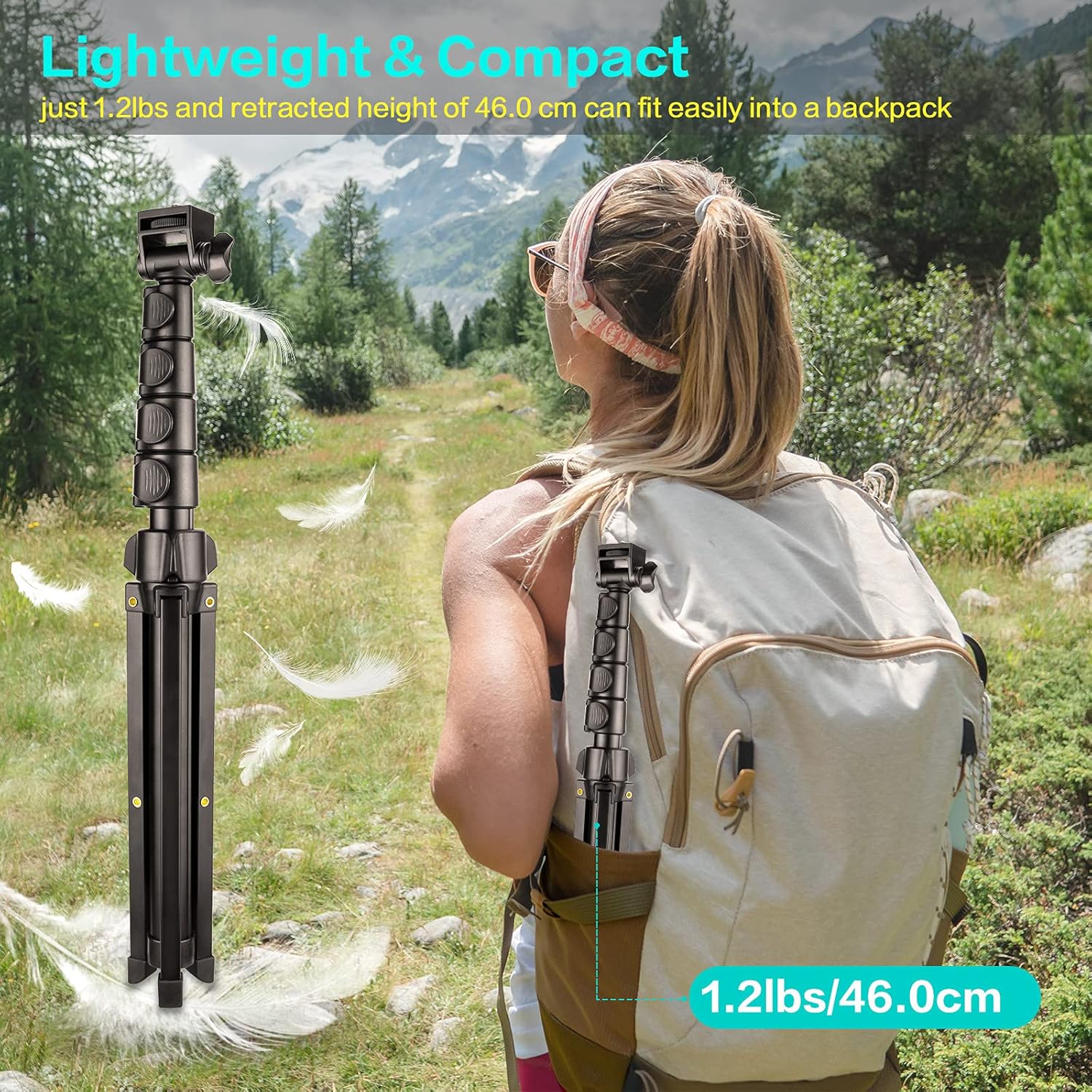 YOTOCversion 1.7 Meter/67 inch Phone Tripod Stand & Bluetooth Selfie Stick Tripod, Cellphone Tripod with Bluetooth Remote, Compatible with iPhone 16/15/14/13/12/12 pro/11/11pro/8