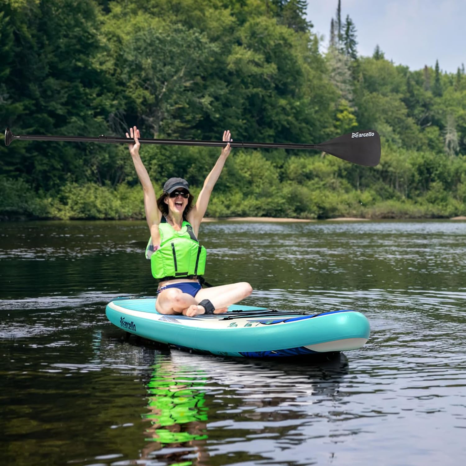 Inflatable Stand UP Paddle Board, 10’6 x 33” x 6” Paddle Board with Backpack, Pump, non slip Mat, Phone Case Ultra-Light Paddle Boards for Adults