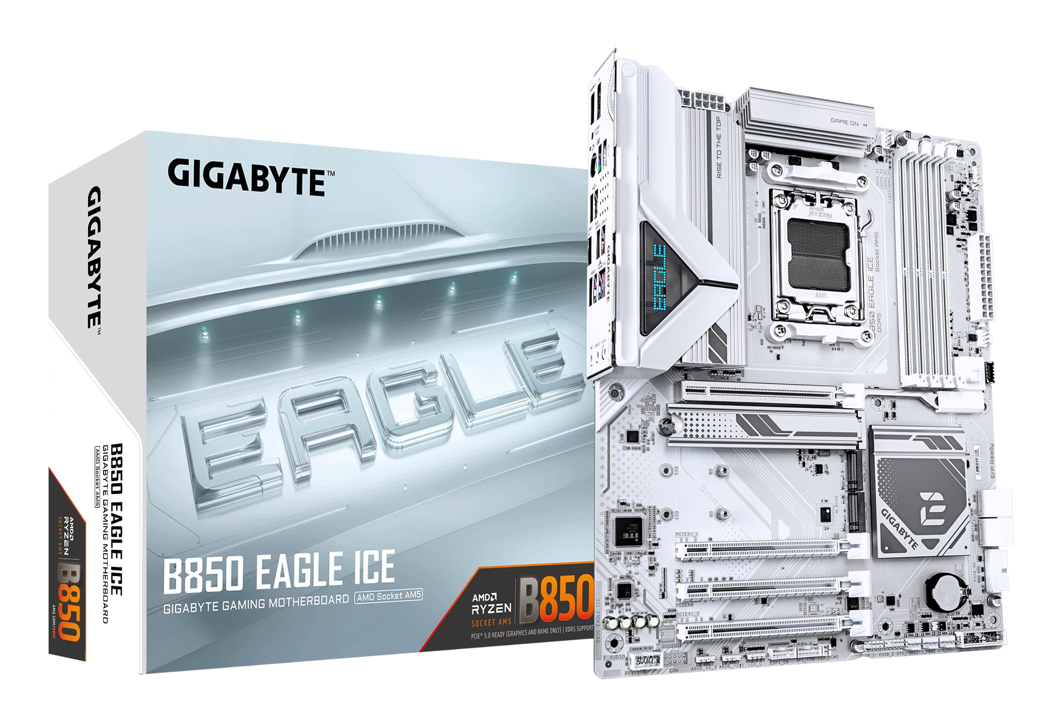 GIGABYTE B850 AORUS ELITE WIFI7 Motherboard - AMD Ryzen 9000 Series CPUs, 14+2+2 Phases Digital VRM, up to 8200MHz DDR5 (OC), 1xPCIe 5.0 + 2xPCIe 4.0 M.2, 2.5 LAN, WIFI 7, USB 3.2 Gen 2x2