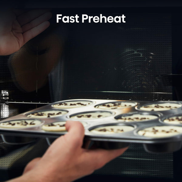 Hisense BI64211PB 77 Litre Built In Electric Single Oven With Pyrolytic Cleaning, Pizza Mode, Multiphase Cooking- Black 22x23x23 inches (LxWxH) - A+ Rated, Extra Large