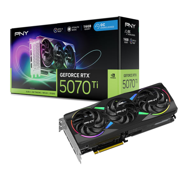 PNY GEFORCE RTX™ 5060 Ti 8GB ARGB Overclocked Triple Fan DLSS 4