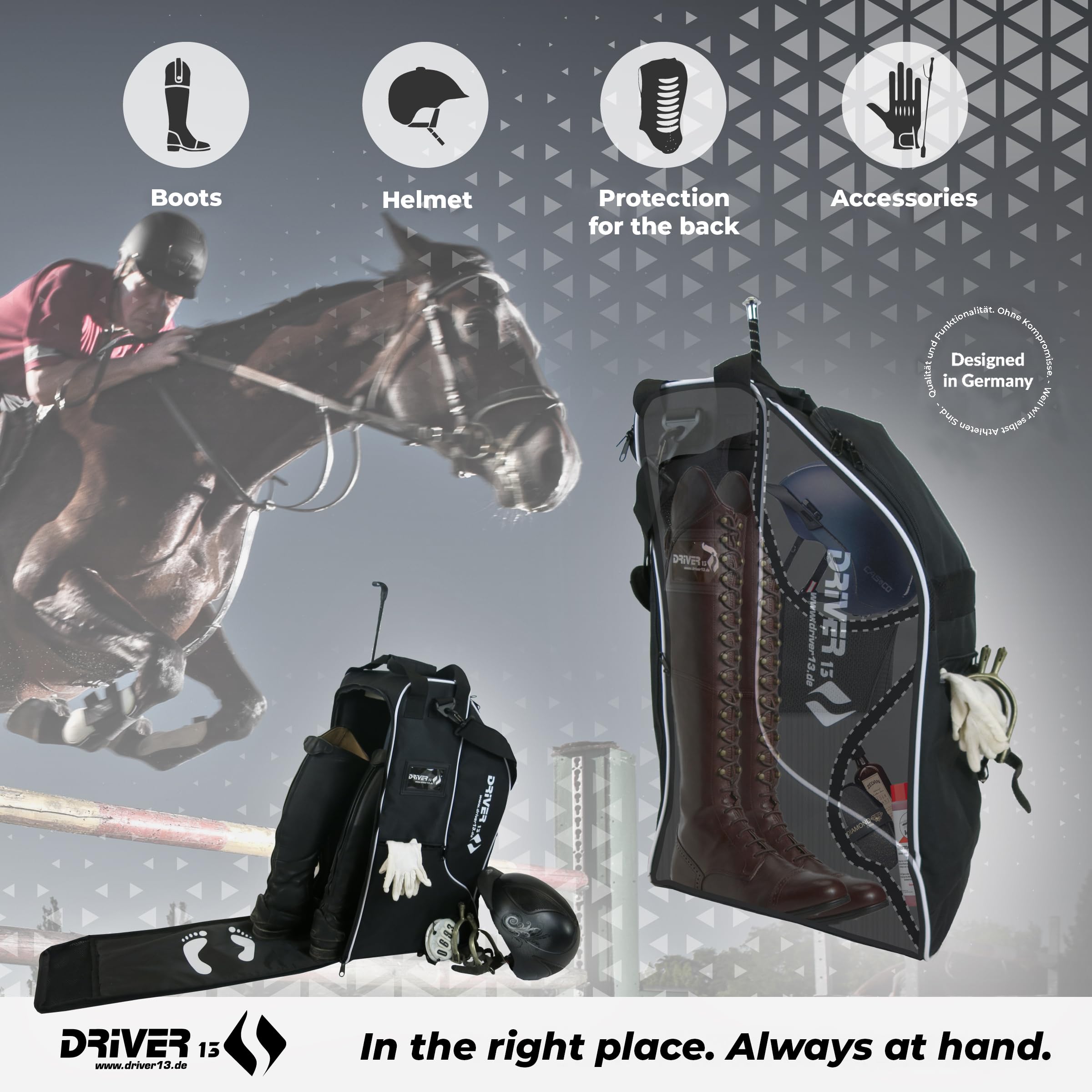 Driver13 ? Riding Boots Bag Deluxe