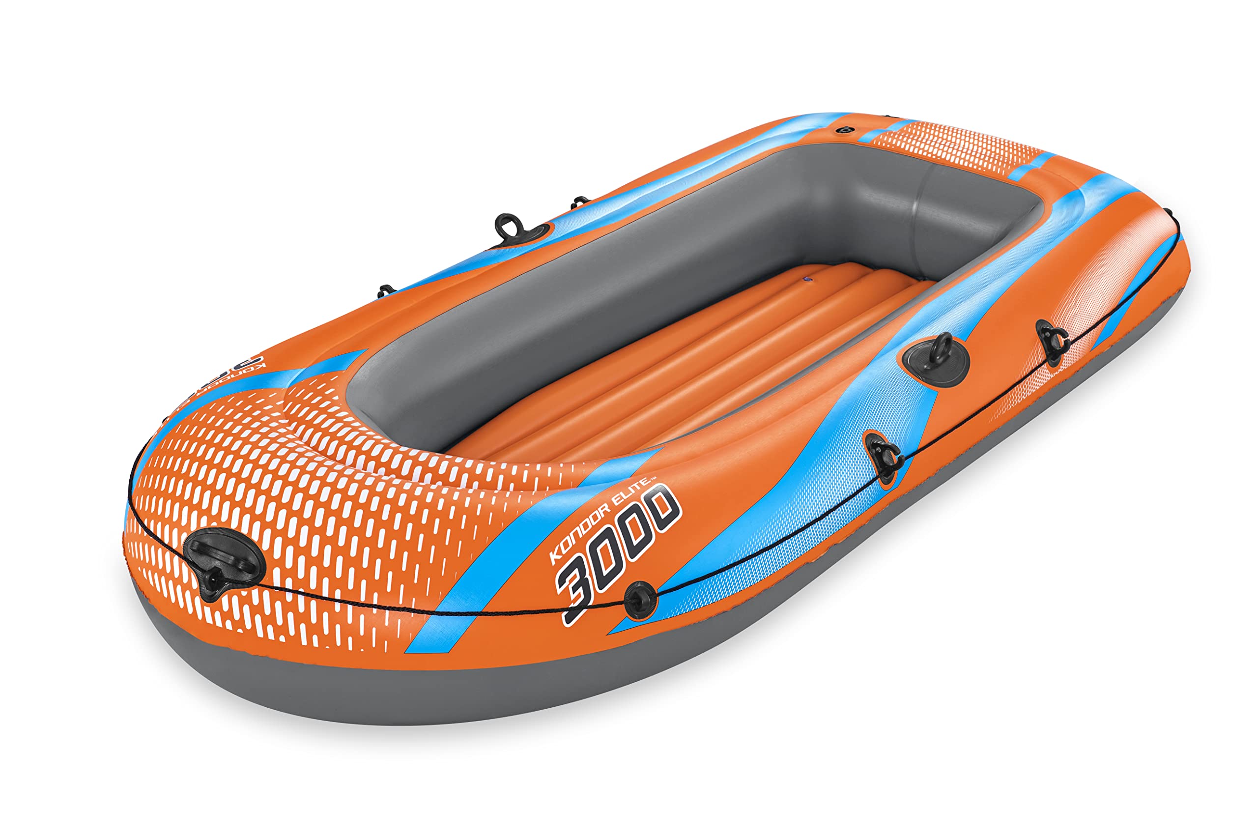 Bestway Inflatable Boat, Kondor Elite 2000, One-man Raft Heavy Duty Handles, Interlocking Valves, Multiple Sizes