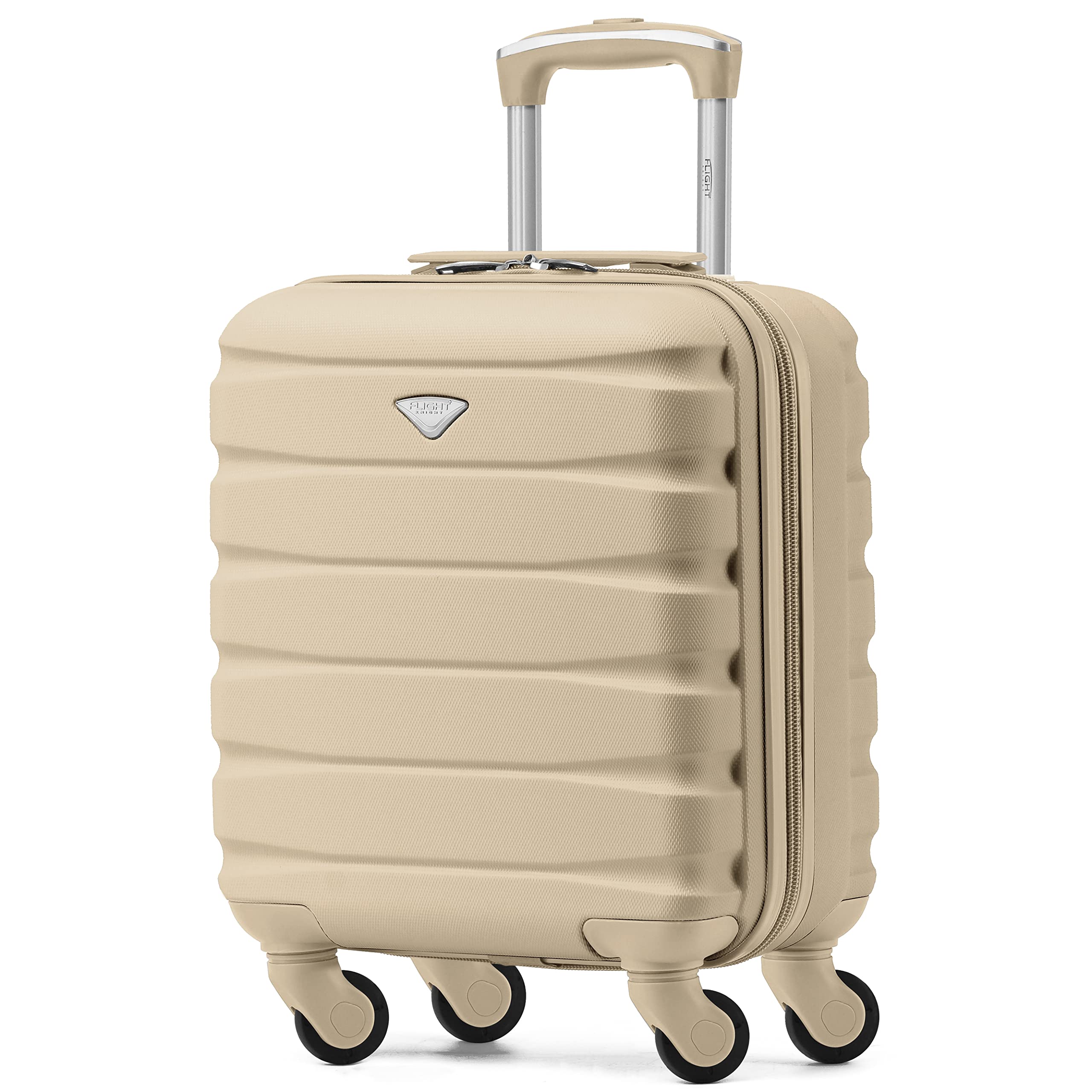 Flight Knight Set of 3 Lightweight 4 Wheel ABS Hard Case Suitcases Cabin & Hold Luggage Options Approved for Over 100 Airlines Including easyJet, British Airways, Ryanair, Jet2 & Many More