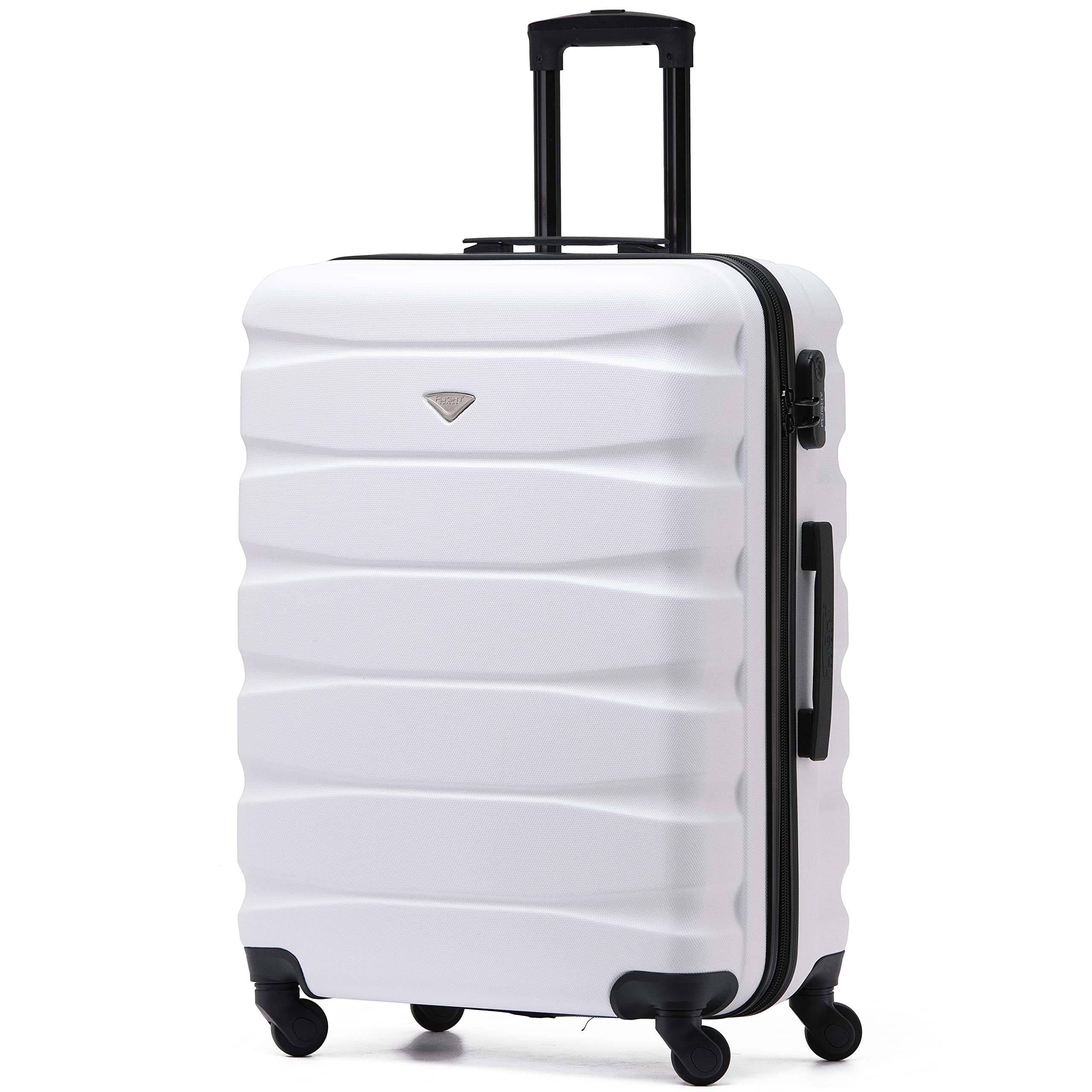 Flight Knight Set of 3 Lightweight 4 Wheel ABS Hard Case Suitcases Cabin & Hold Luggage Options Approved for Over 100 Airlines Including easyJet, British Airways, Ryanair, Jet2 & Many More