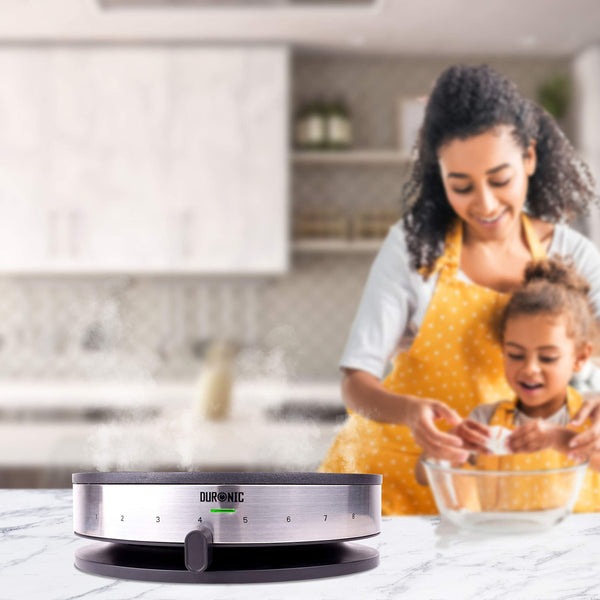 Duronic Electric Crepe Maker PM131 Pancake Maker Machine, Crepe Griddle Grill Pan, Pancake Cooker Hot Plate for Breakfast, American Fluffy Pancakes,