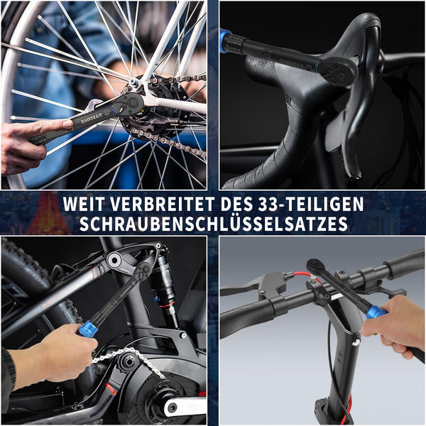 Torque Wrench 1/4 Bike Torque Wrench 1-25nm Torque Wrench Set 63ps with 100mm Extension bar and Socket