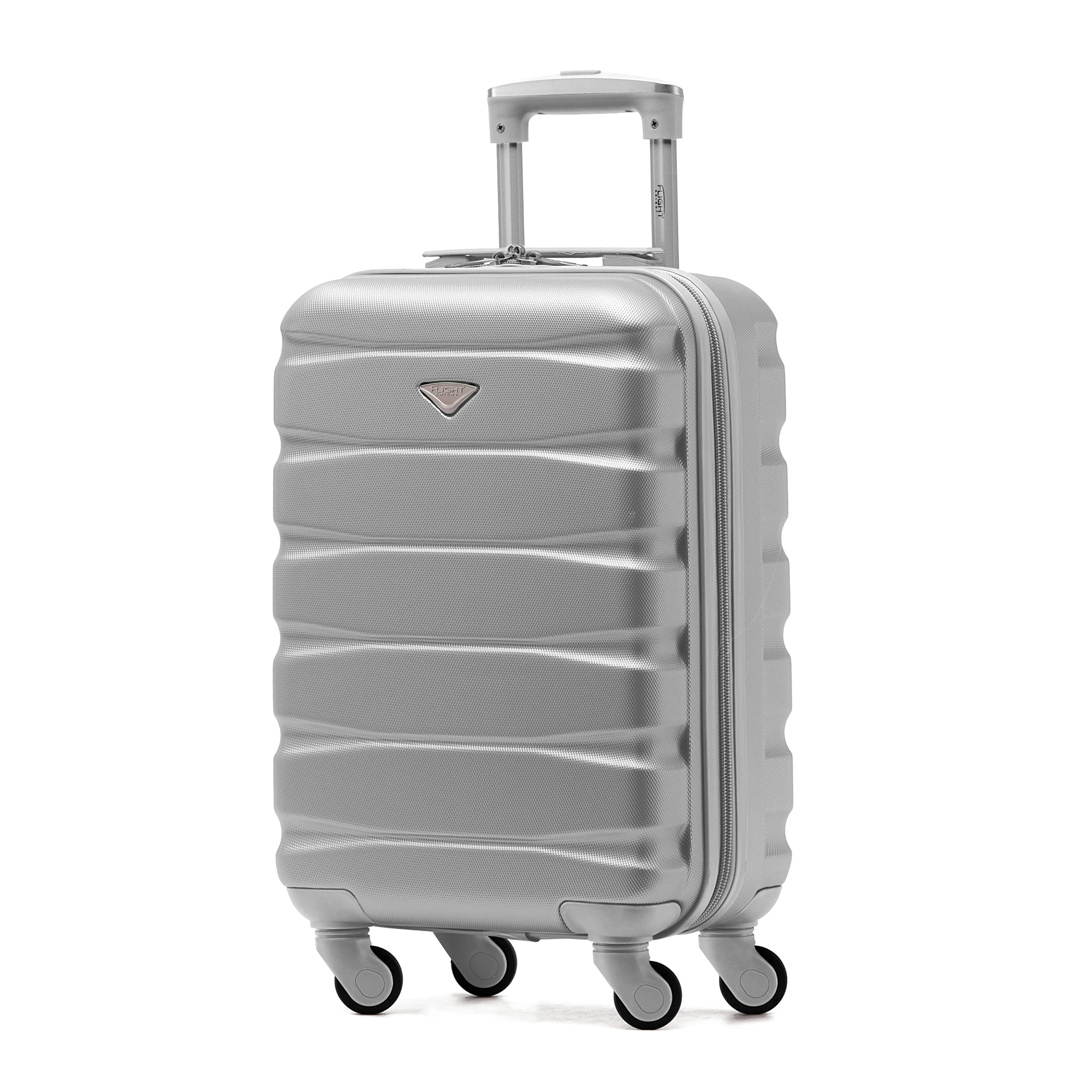 Flight Knight Set of 3 Lightweight 4 Wheel ABS Hard Case Suitcases Cabin & Hold Luggage Options Approved for Over 100 Airlines Including easyJet, British Airways, Ryanair, Jet2 & Many More