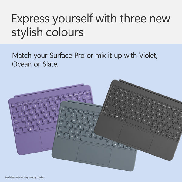 Microsoft Surface Pro Flex Keyboard with Slim Pen | Black | 2-in-1 Alcantara® Keyboard for Surface Pro Windows 11 Copilot+ PC