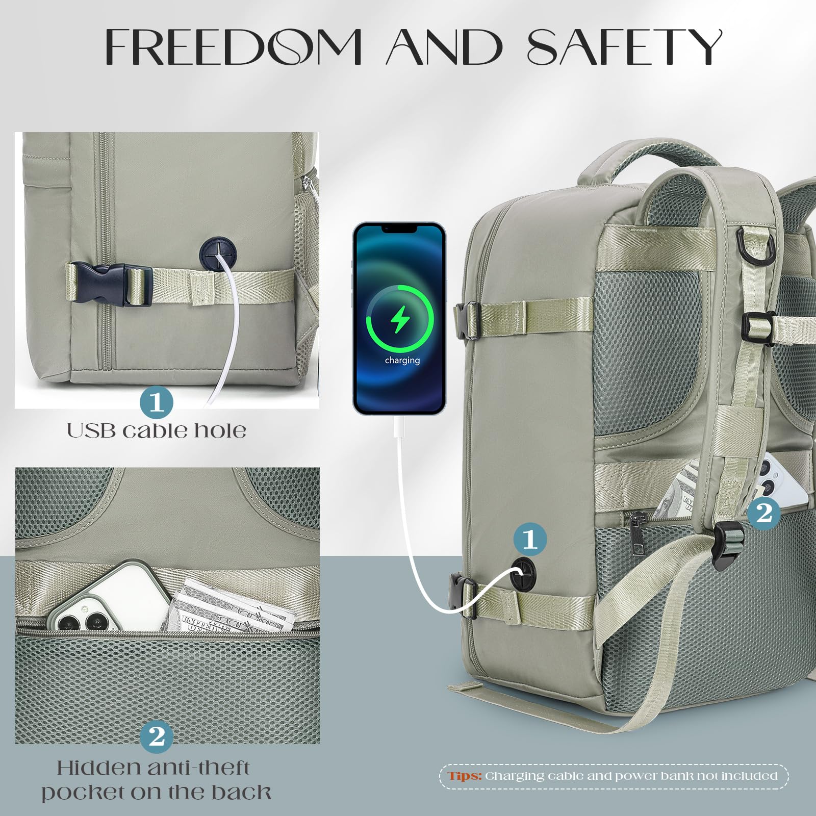 Cabin Bags 40x20x25 for Ryanair, Small Underseat Carry On Travel Backpack Casual Hand Luggage Flight Loptop Bags for Women Men Cabin Size Rucksack