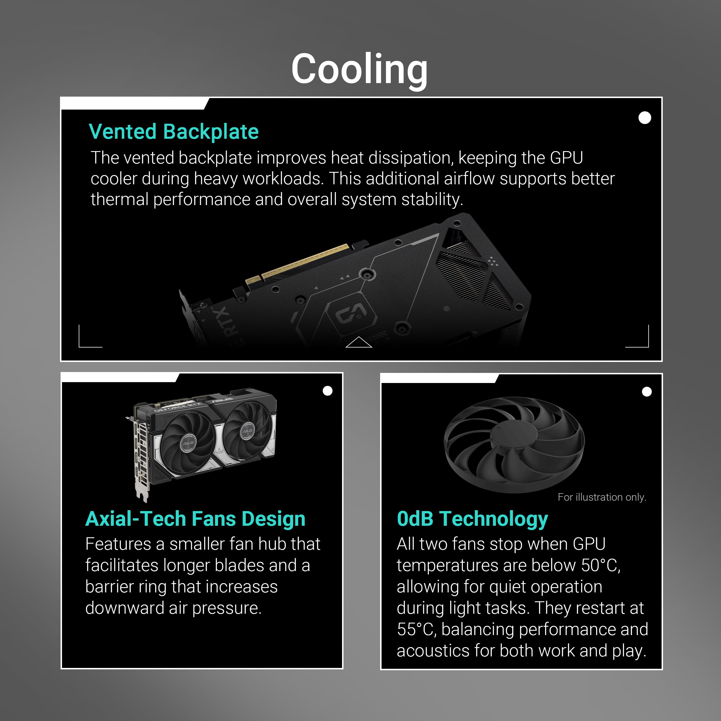 ROG Herculx Graphics Card Holder - Tool-free adjustable GPU support bracket, Spirit level, Solid zinc alloy, 72-128mm, Extensive compatibility, Aura Sync