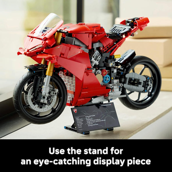 LEGO Technic Ducati Panigale V4 S Motorcycle Model - Building Sets for Adults, Men & Women Aged 18+ - Gifts for Motorbike Fans - 42202